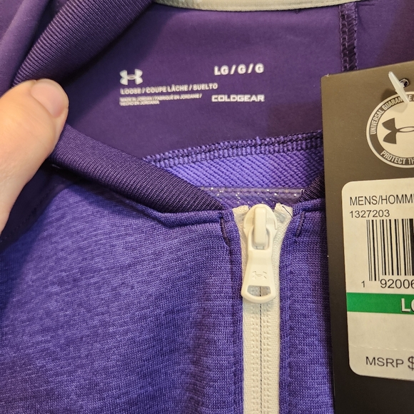 Men's Under Armour lightweight zip up jacket, size large NWT - Picture 3 of 6